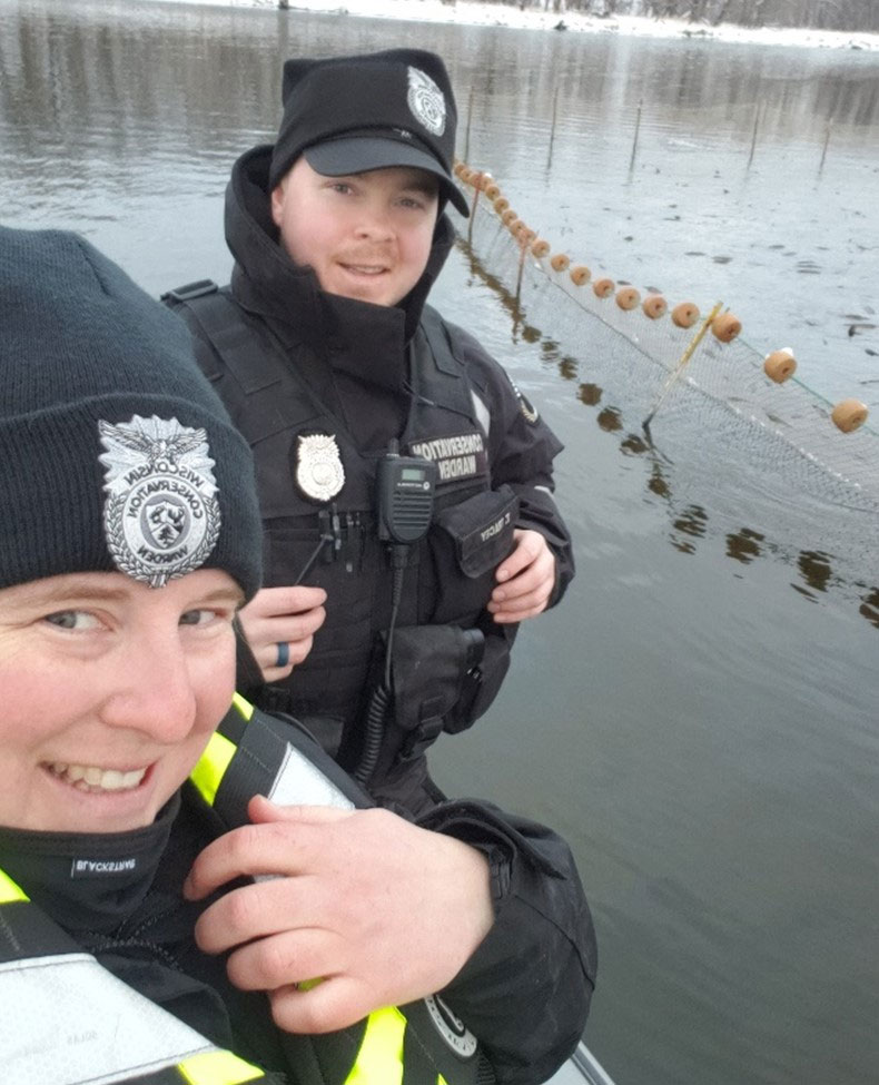 Wardens Jensen and Tracey
