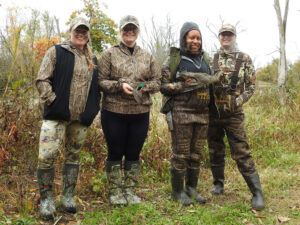 Mentors and participants at the Learn to Hunt