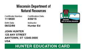 Hunting Education Card