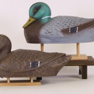 Airduk hen & drake mallard fibermache decoys