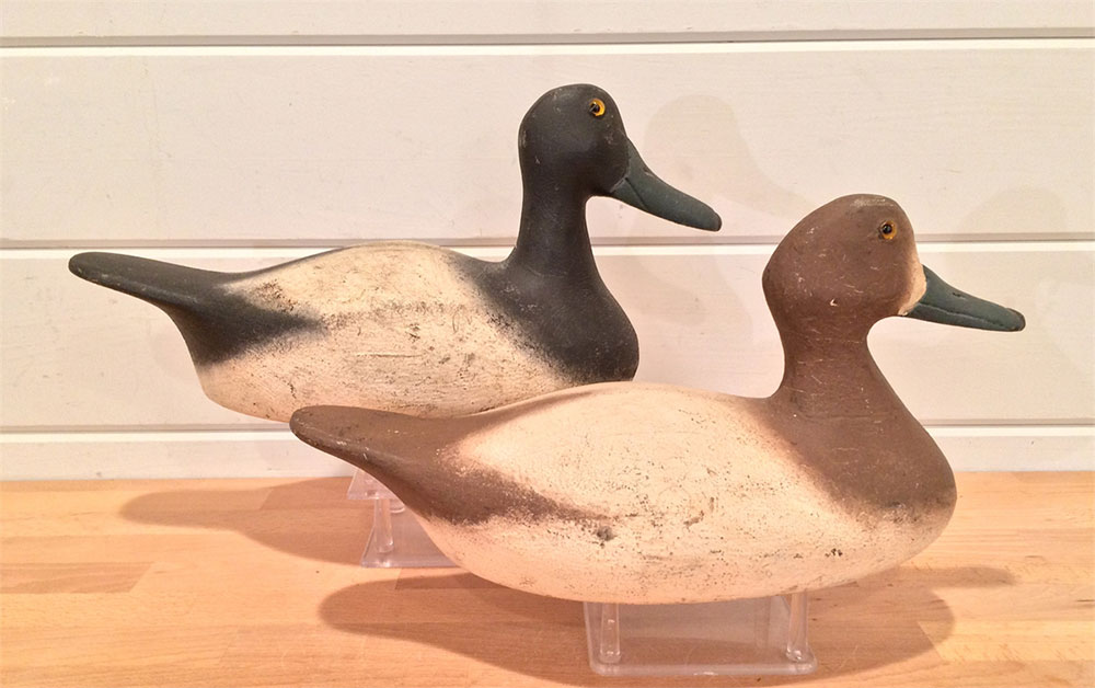 Frank Resop pintail pair decoys