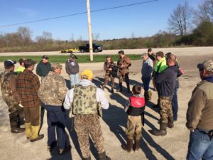 Rome Pond cleanup safety meeting...