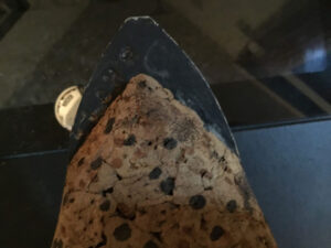 “RICH R” embedded under the tail of this decoy from the author’s collection