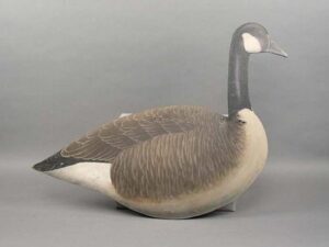 Extremeley rare wooden and cardboard folding Canada goose silhouette